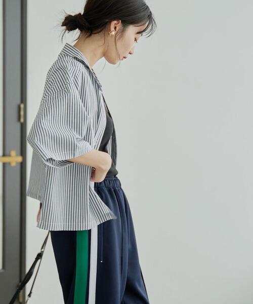coen(コーエン)の「コットンレーヨンクロップドシャツ(シャツ/ブラウス・レディース・ホワイト/その他1/ブラック/その他2・L/M)」の21枚目の写真