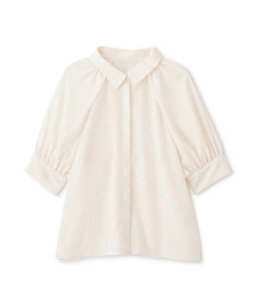 NATURAL BEAUTY BASIC(ナチュラルビューティーベーシック)の「◇シャツカラーボリュームスリーブブラウス(シャツ/ブラウス・レディース・ブラック/オフホワイト/ピンク・SMALL/MEDIUM)」の11枚目の写真