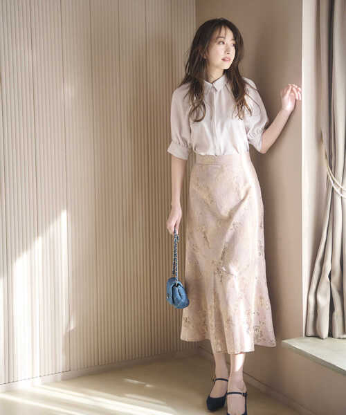 NATURAL BEAUTY BASIC(ナチュラルビューティーベーシック)の「◇シャツカラーボリュームスリーブブラウス(シャツ/ブラウス・レディース・ブラック/オフホワイト/ピンク・SMALL/MEDIUM)」の19枚目の写真