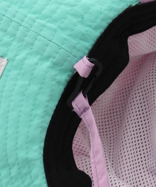 MAKE YOUR DAY（メイクユアデイ）の「日よけ付きナイロンハット（ハット・キッズ・カーキ/ラベンダー/ブルー・52/54/50/56）」の13枚目の写真