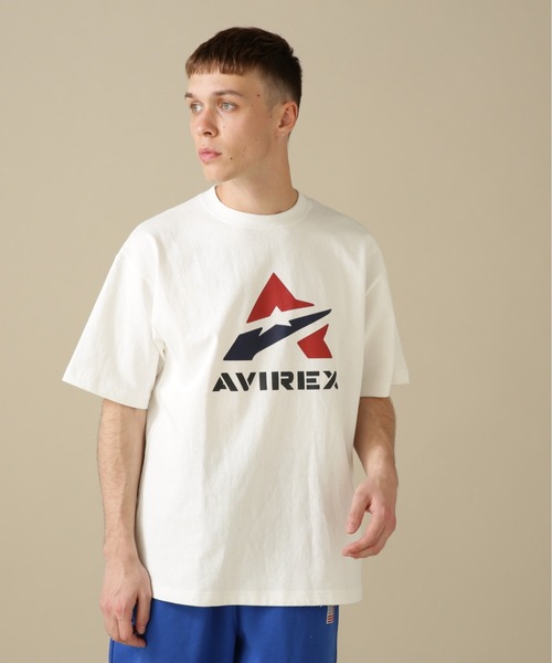 AVIREX(アヴィレックス)の「SHORT SLEEVE T-SHIRT A-STAR / 半袖 Tシャツ Aスター / AVIREX / アヴィレックス(Tシャツ/カットソー・メンズ・ブラック/ホワイト/ライトグレー/イエロー・MEDIUM/LARGE/X-LARGE/XX-LARGE)」の2枚目の写真