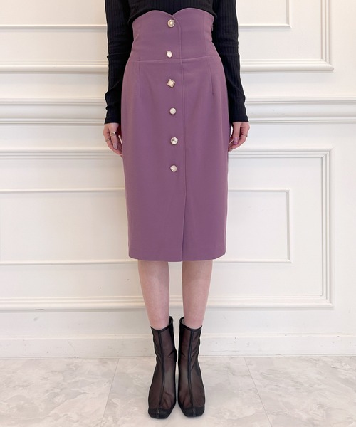 ROYAL PARTY（ロイヤルパーティー）の「マルチボタンタイトスカート