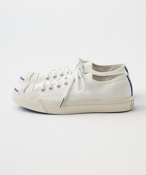 CONVERSE（コンバース）の「別注[ジャックパーセル]JACK PURCELL スニーカー(22.5cm-25cm)（スニーカー・レディース・ホワイト/ネイビー・24cm/23cm/24.5cm/25cm/22.5cm/23.5cm）」の6枚目の写真