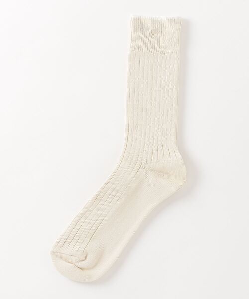 MARCOMONDE(マルコモンド)の「MARCOMONDE(マルコモンド)military cotton ribbed socks(Men)(ソックス/靴下・メンズ・チャコール/ホワイト/レッド/グレー系その他3・F)」の1枚目の写真