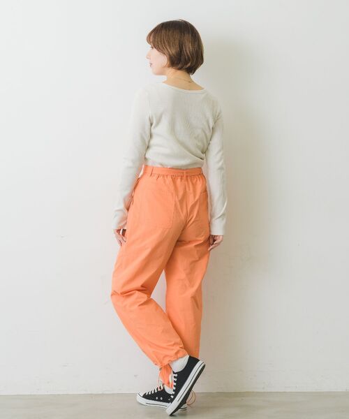 RETRO GIRL(レトロガール)の「スリット袖ボタンテレコTee(Tシャツ/カットソー・レディース・ブルー系その他3/オフホワイト/チャコールグレー/オレンジ・FREE)」の8枚目の写真