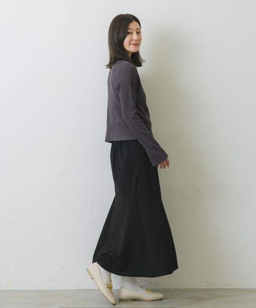 RETRO GIRL(レトロガール)の「スリット袖ボタンテレコTee(Tシャツ/カットソー・レディース・ブルー系その他3/オフホワイト/チャコールグレー/オレンジ・FREE)」の17枚目の写真