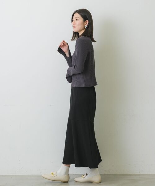 RETRO GIRL(レトロガール)の「スリット袖ボタンテレコTee(Tシャツ/カットソー・レディース・ブルー系その他3/オフホワイト/チャコールグレー/オレンジ・FREE)」の18枚目の写真