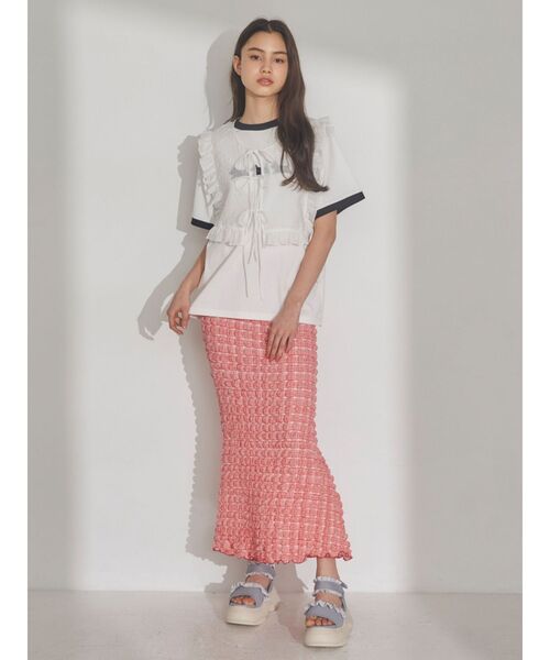 merry jenny（メリージェニー）の「スクエアシアーカラー（付け襟・レディース・ブラック/オフホワイト・FREE）」の17枚目の写真