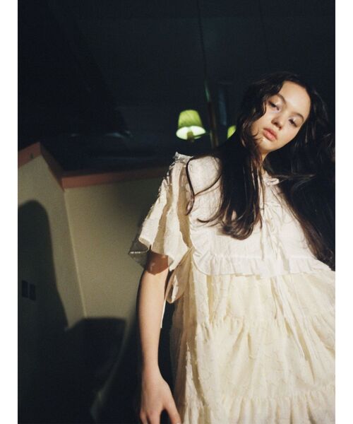 merry jenny（メリージェニー）の「スクエアシアーカラー（付け襟・レディース・ブラック/オフホワイト・FREE）」の18枚目の写真