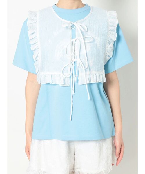 merry jenny（メリージェニー）の「スクエアシアーカラー（付け襟・レディース・ブラック/オフホワイト・FREE）」の20枚目の写真