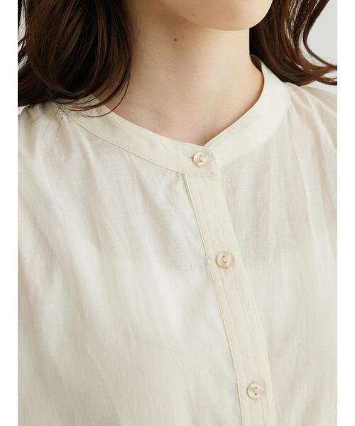 Green　Parks（グリーンパークス）の「ボリュームギャザーシャツワンピース（シャツワンピース・レディース・ラベンダー/チャコールグレー/ホワイト系その他2・FREE）」の10枚目の写真