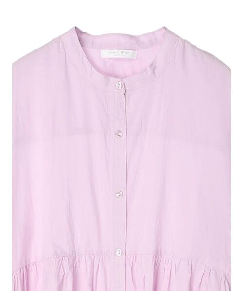 Green　Parks（グリーンパークス）の「ボリュームギャザーシャツワンピース（シャツワンピース・レディース・ラベンダー/チャコールグレー/ホワイト系その他2・FREE）」の18枚目の写真