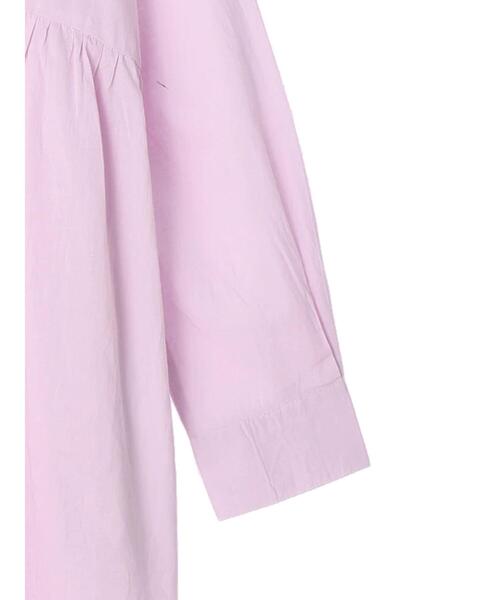 Green　Parks（グリーンパークス）の「ボリュームギャザーシャツワンピース（シャツワンピース・レディース・ラベンダー/チャコールグレー/ホワイト系その他2・FREE）」の19枚目の写真