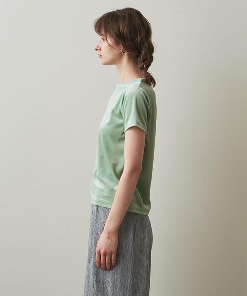 Steven Alan(スティーブンアラン)の「<Steven Alan>VELOUR PULLOVER/Tシャツ(Tシャツ/カットソー・レディース・ベージュ/ライム/ライラック・FREE)」の5枚目の写真