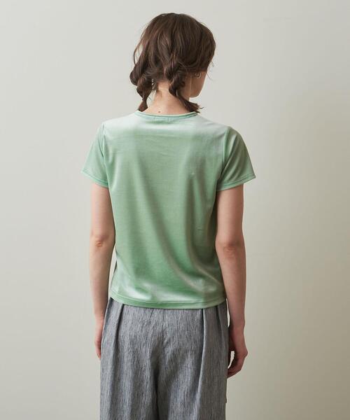 Steven Alan(スティーブンアラン)の「<Steven Alan>VELOUR PULLOVER/Tシャツ(Tシャツ/カットソー・レディース・ベージュ/ライム/ライラック・FREE)」の6枚目の写真