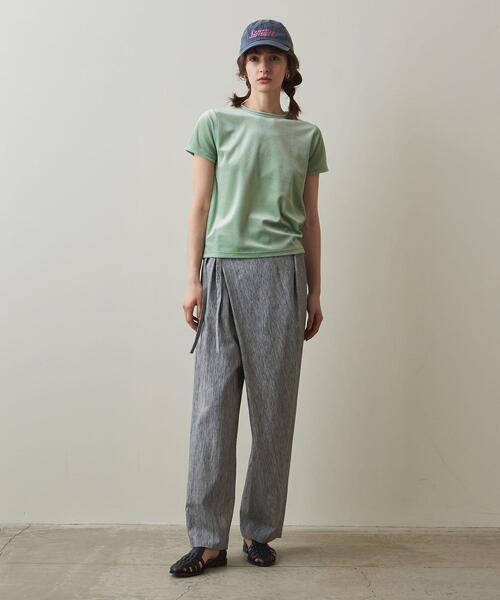 Steven Alan(スティーブンアラン)の「<Steven Alan>VELOUR PULLOVER/Tシャツ(Tシャツ/カットソー・レディース・ベージュ/ライム/ライラック・FREE)」の7枚目の写真