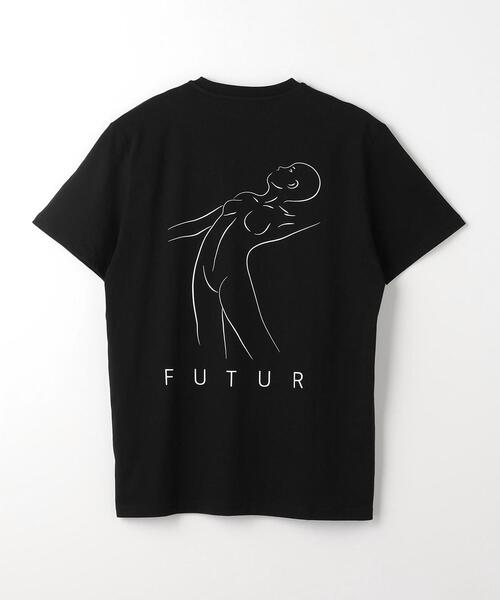 FUTUR（フューチャー）の「＜FUTUR＞ N01 CORE LOGO TEE/Tシャツ（Tシャツ/カットソー・メンズ・ブラック/ホワイト・L/XL/M）」の2枚目の写真