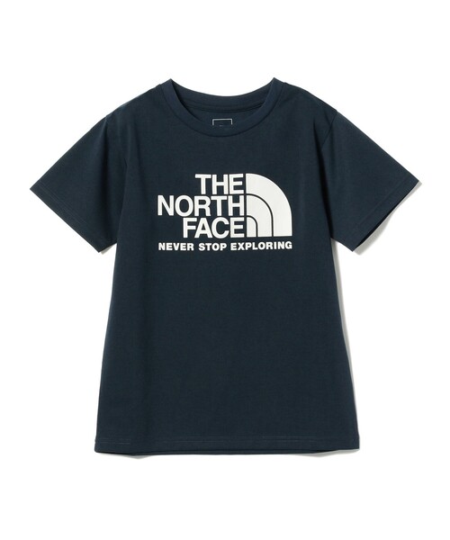 THE NORTH FACE(ザノースフェイス)の「THE NORTH FACE / バグフリー グラフィックロゴ 半袖 Tシャツ 23(100~150cm)(Tシャツ/カットソー・キッズ・オフホワイト/ネイビー・100/110/120/130/140/150)」の1枚目の写真