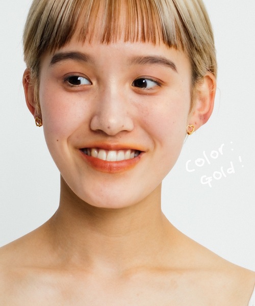 whim(ウィム)の「Tiny Heart Catchless Pierce-ハートキャッチレスピアス-(ピアス(両耳用)・レディース・シルバー/ゴールド・FREE)」の15枚目の写真