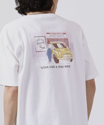 FINCK'S イラスト柄 オーバーサイズ半袖Tシャツ