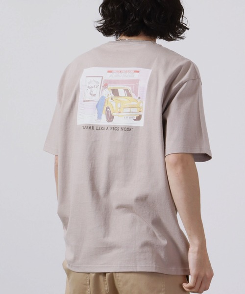 FUNALIVE(ファンアライブ)の「FINCK'S イラスト柄 オーバーサイズ半袖Tシャツ(Tシャツ/カットソー・メンズ・ホワイト系その他3/グリーン/ホワイト系その他/グレー系その他2/グレー系その他3/ラベンダー/サンドベージュ/グレー系その他/チャコールグレー/オフホワイト/ホワイト系その他2/サックスブルー・XL/L/M)」の9枚目の写真