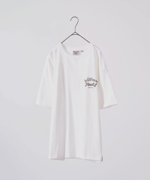 FUNALIVE(ファンアライブ)の「FINCK'S イラスト柄 オーバーサイズ半袖Tシャツ(Tシャツ/カットソー・メンズ・ホワイト系その他3/グリーン/ホワイト系その他/グレー系その他2/グレー系その他3/ラベンダー/サンドベージュ/グレー系その他/チャコールグレー/オフホワイト/ホワイト系その他2/サックスブルー・XL/L/M)」の19枚目の写真