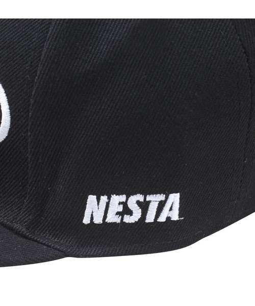 NESTA BRAND（ネスタブランド）の「NESTA BRAND ネスタブランド ロゴ刺繍スナップバックキャップ 大きいサイズ ビッグシルエット オーバーサイズ（キャップ・メンズ・ブラック・4L）」の2枚目の写真