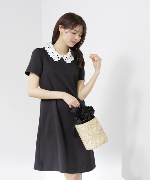 【新品・未使用】プロポーションボディドレッシング　レースカラー　ワンピース PROPORTION BODY DRESSING（プロポーションボディドレッシング