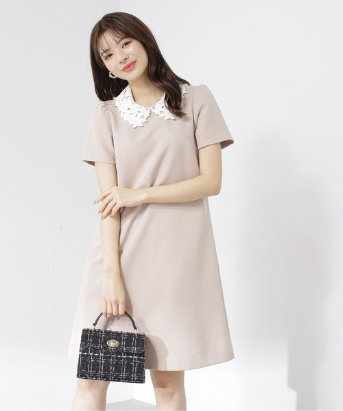 PROPORTION BODY DRESSING(プロポーションボディドレッシング)の「レースカラー取外しワンピース / 1213240502(ワンピース・レディース・ブラック/ベージュ・MEDIUM/SMALL)」の5枚目の写真