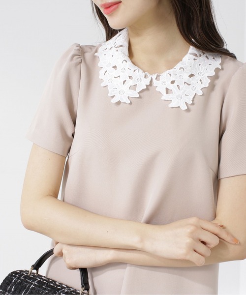 PROPORTION BODY DRESSING(プロポーションボディドレッシング)の「レースカラー取外しワンピース / 1213240502(ワンピース・レディース・ブラック/ベージュ・MEDIUM/SMALL)」の10枚目の写真