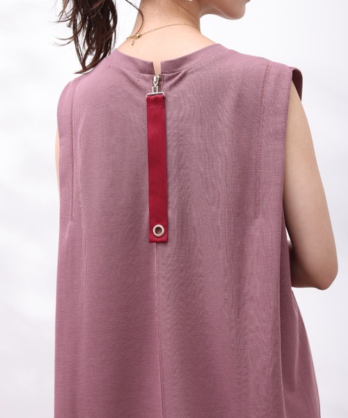 Chez toi（シェトワ）の「ショルダータックカットワンピース（ワンピース・レディース・カーキ/ブラック/ピンク/グレイッシュベージュ・FREE）」の9枚目の写真