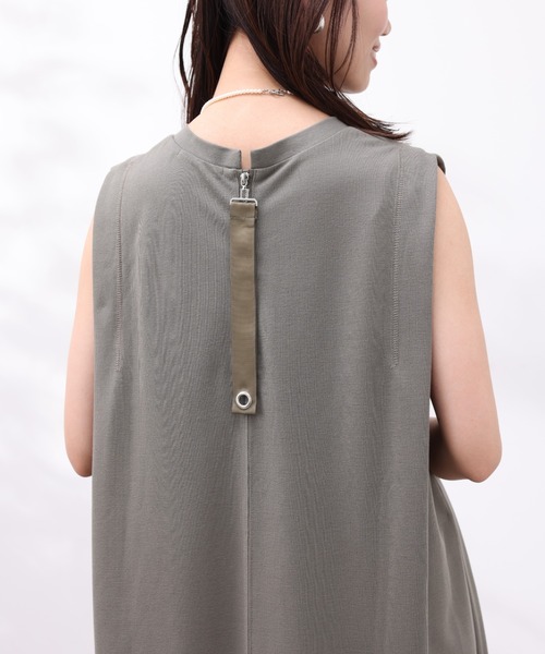 Chez toi（シェトワ）の「ショルダータックカットワンピース（ワンピース・レディース・カーキ/ブラック/ピンク/グレイッシュベージュ・FREE）」の19枚目の写真