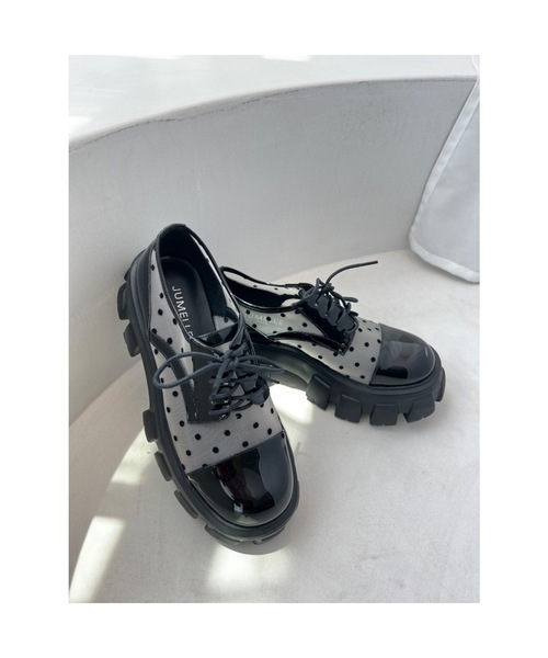 JUMELLE（ジュメロ）の「JMドットレースアップシューズ（ローファー・レディース・ブラック・23.5cm/24.5cm/23.0cm/24.0cm）」の16枚目の写真