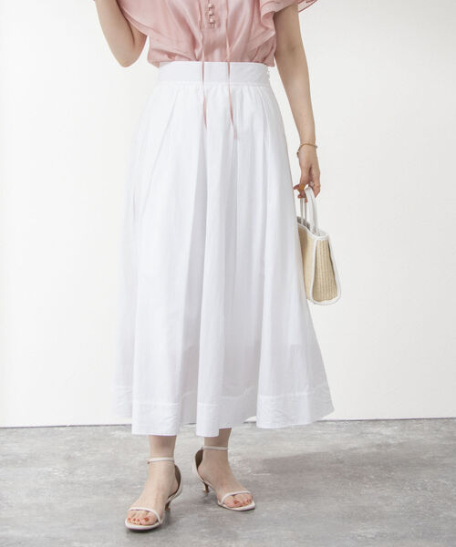 【新品】NOLLEY'S ノーリーズ ソフィー　タッサータックフレアスカート NOLLEY'S Sophi（ノーリーズソフィ）の「タッサータックフレア