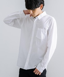 日本製 ナノファイン加工 ブロードレギュラーカラー 長袖シャツ