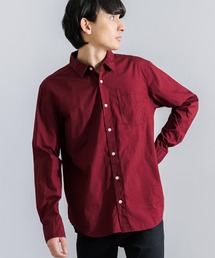 日本製 ナノファイン加工 ブロードレギュラーカラー 長袖シャツ