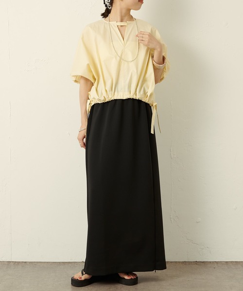 Omekashi(オメカシ)の「バルーンショートシャツ(シャツ/ブラウス・レディース・オフホワイト/ブラック/ベージュ・FREE)」の19枚目の写真