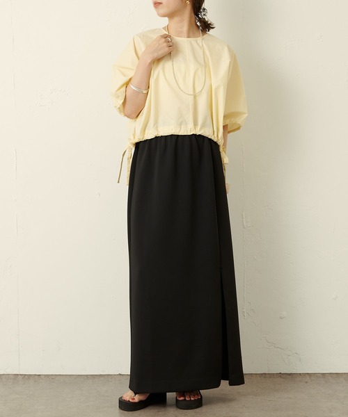 Omekashi(オメカシ)の「バルーンショートシャツ(シャツ/ブラウス・レディース・オフホワイト/ブラック/ベージュ・FREE)」の8枚目の写真