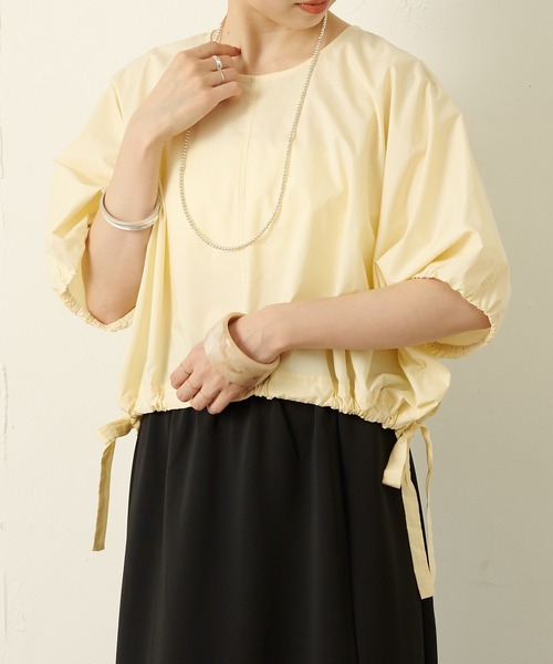Omekashi(オメカシ)の「バルーンショートシャツ(シャツ/ブラウス・レディース・オフホワイト/ブラック/ベージュ・FREE)」の13枚目の写真