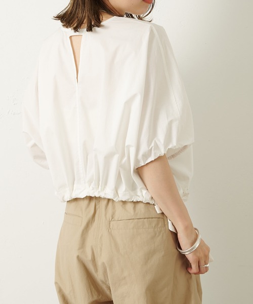 Omekashi(オメカシ)の「バルーンショートシャツ(シャツ/ブラウス・レディース・オフホワイト/ブラック/ベージュ・FREE)」の10枚目の写真