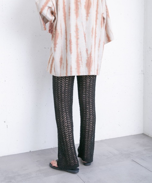 KBF（ケイビーエフ）の「透かし編みニットパンツ（その他パンツ・レディース・ブラック/ベージュ/ブラウン・ONE）」の18枚目の写真