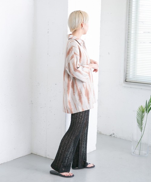 KBF（ケイビーエフ）の「透かし編みニットパンツ（その他パンツ・レディース・ブラック/ベージュ/ブラウン・ONE）」の20枚目の写真