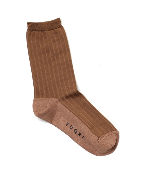 YUQRI（ユクリ）の「【YUQRI】attach broad rib（ソックス/靴下・メンズ・ホワイト/ライトグレー/ベージュ/パープル/ブラウン/オレンジ/ダークグレー/ベージュ系2/ブラック系その他2/ネイビー系2/ブラック系2・S/M）」の22枚目の写真