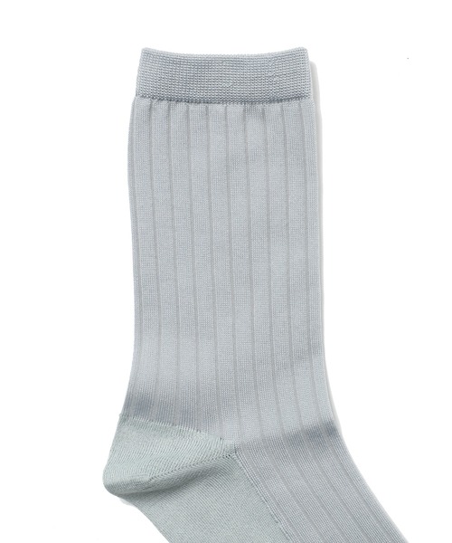 YUQRI（ユクリ）の「【YUQRI】attach broad rib（ソックス/靴下・メンズ・ホワイト/ライトグレー/ベージュ/パープル/ブラウン/オレンジ/ダークグレー/ベージュ系2/ブラック系その他2/ネイビー系2/ブラック系2・S/M）」の12枚目の写真