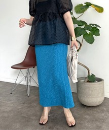 ストレッチポップコーンナロースカート