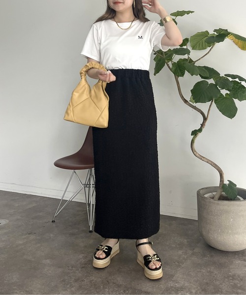 prose verse(プロズヴェール)の「ストレッチポップコーンナロースカート(スカート・レディース・ブラック/グリーン/ブルー・MEDIUM)」の12枚目の写真