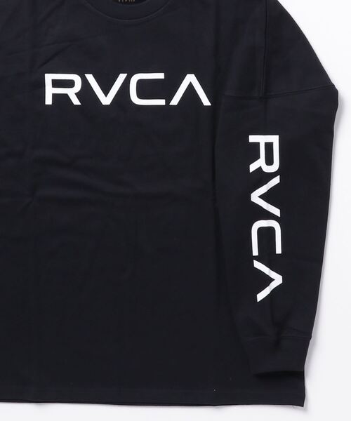 RVCA（ルーカ）の「RVCA/ルーカ ロゴロンT オーバーサイズ ドロップショルダー BD042-064（Tシャツ/カットソー・メンズ・カーキ/ブラック×ブラック/ホワイト×ブラック・M/S/L）」の21枚目の写真