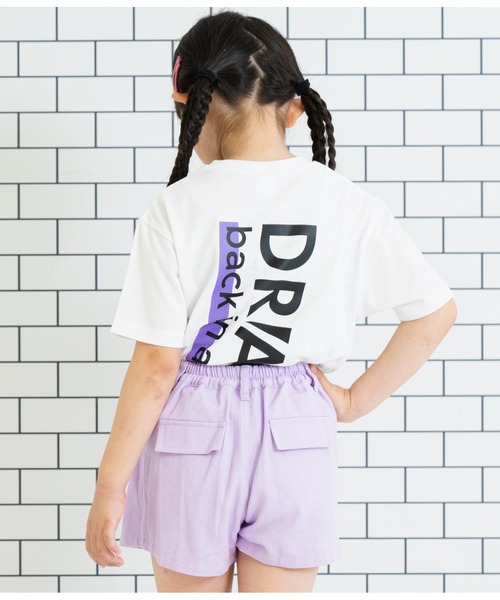 ANAP kids(アナップキッズ)の「バックプリントビッグTシャツ【親子お揃い】(Tシャツ/カットソー・キッズ・ホワイト/ライトグレー/スミクロ・110cm/100cm/120cm/130cm)」の1枚目の写真