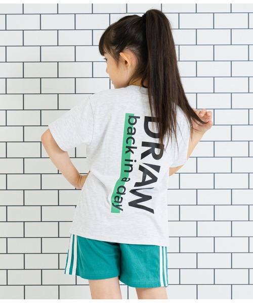 ANAP kids(アナップキッズ)の「バックプリントビッグTシャツ【親子お揃い】(Tシャツ/カットソー・キッズ・ホワイト/ライトグレー/スミクロ・110cm/100cm/120cm/130cm)」の3枚目の写真