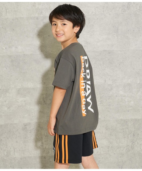 ANAP kids(アナップキッズ)の「バックプリントビッグTシャツ【親子お揃い】(Tシャツ/カットソー・キッズ・ホワイト/ライトグレー/スミクロ・110cm/100cm/120cm/130cm)」の5枚目の写真